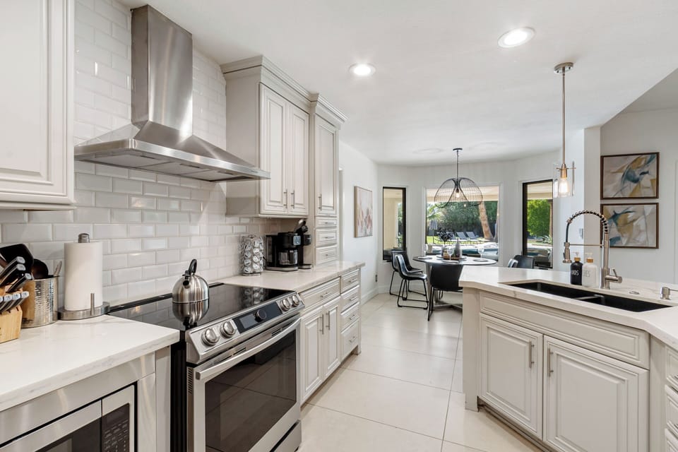 Whether you're a gourmet chef or a casual cook, our modern kitchen provides everything you need to whip up delicious meals