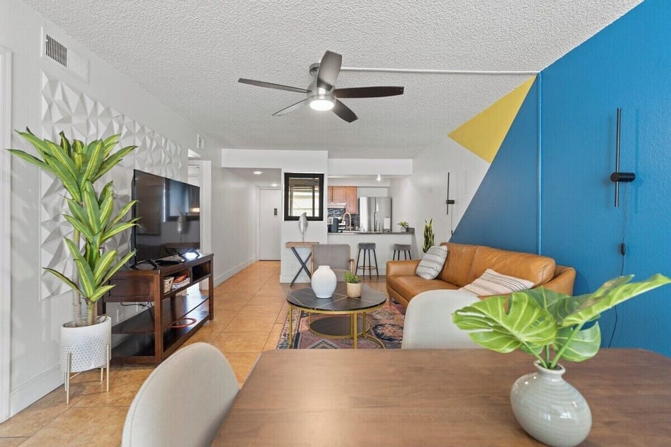 Kick back on the sofa, catch up on your favorite shows on the smart TV, or simply enjoy the company of friends and family in this inviting space.