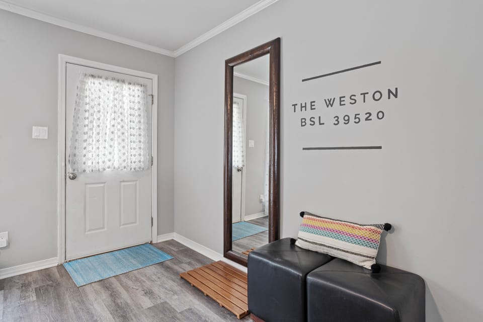 Side "A" Entry with drop zone for shoes.