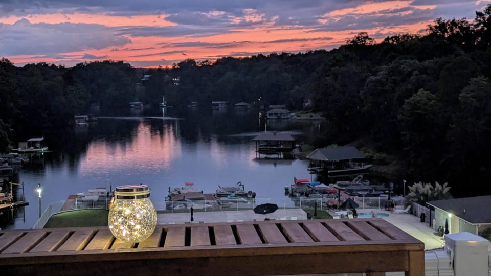 Sunset views on the balcony
