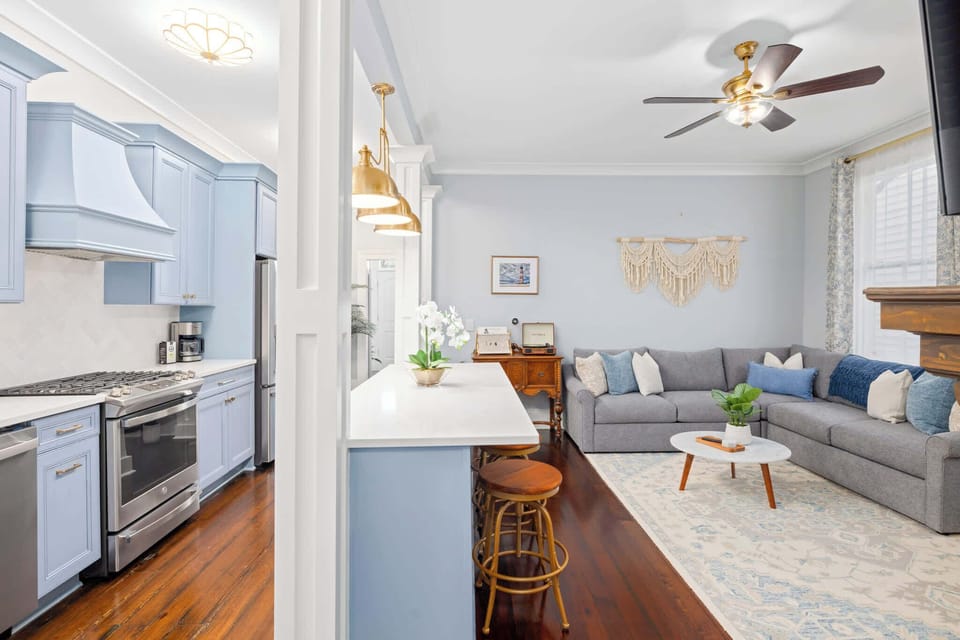 Open concept Kitchen and Living Room