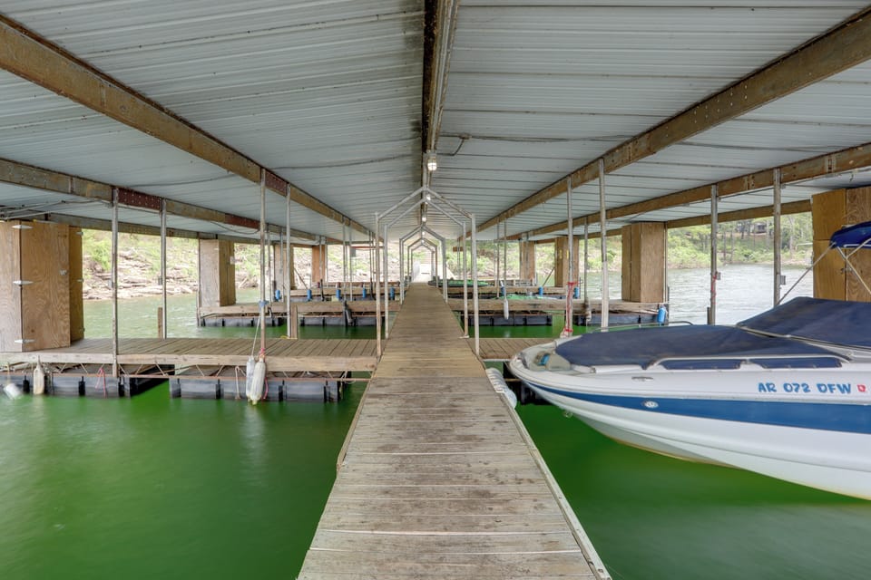 Greers Ferry Vacation Rental | 2BR | 1BA | 650 Sq Ft | 4 Steps to Enter