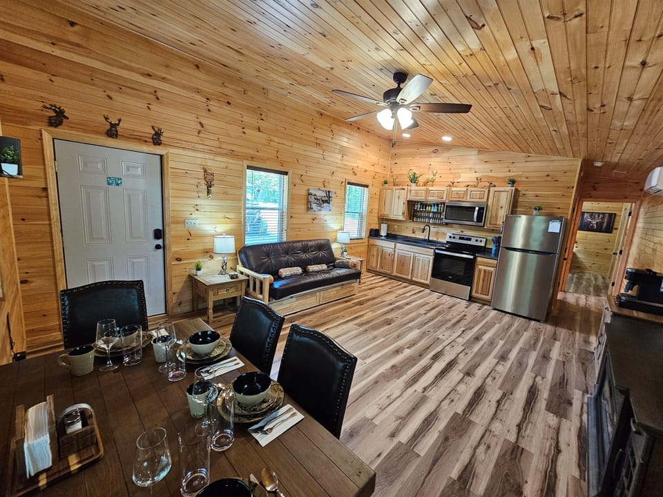 Share meals, laugh late into the night, and cozy up in this open living space that brings everyone together.