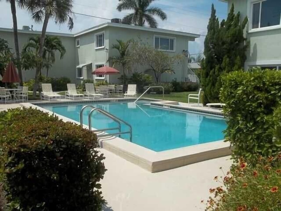 Shared heated pool