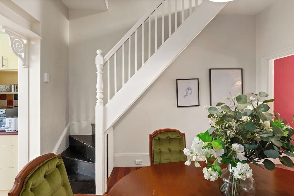 The internal staircase is steep and narrow, which may not be suitable for guests with mobility concerns.