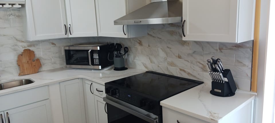 Kitchen Stove and Microwave