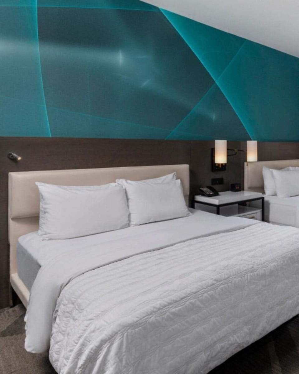 Sink into freshly made bedding for a deep night’s sleep