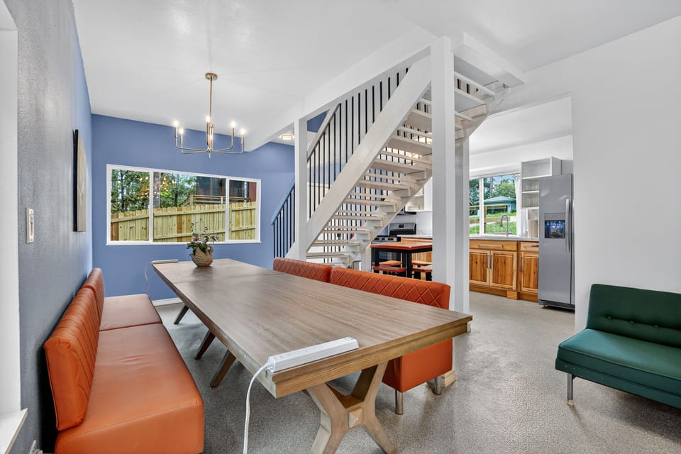 Open floor plan brings everyone together, whether in the kitchen, dining room, or living room