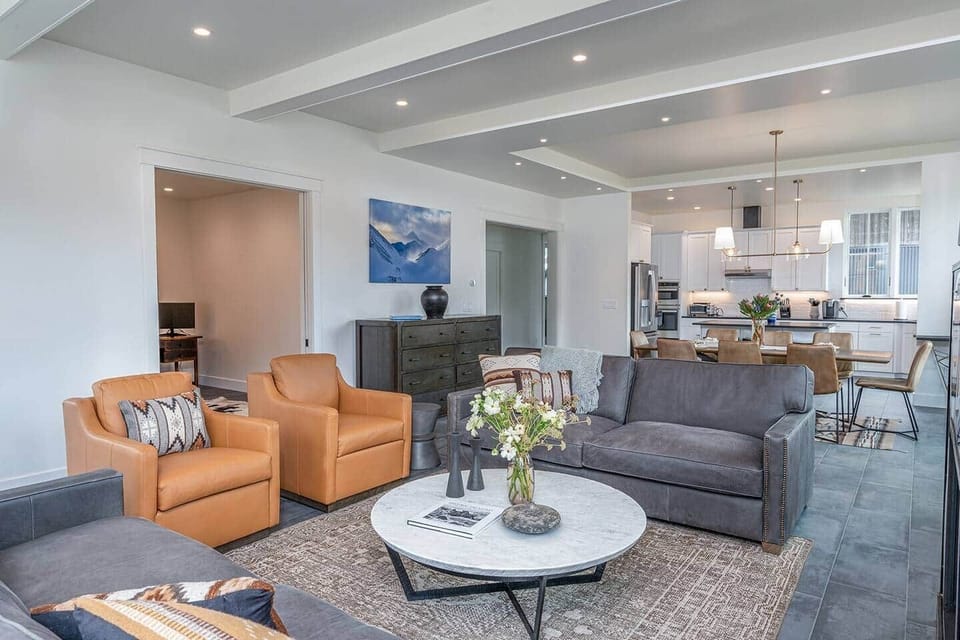 Main Level Living Room with Fireplace