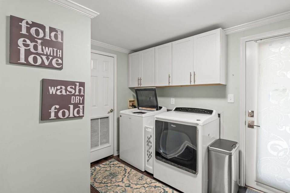 Laundry room, available for guests to use
