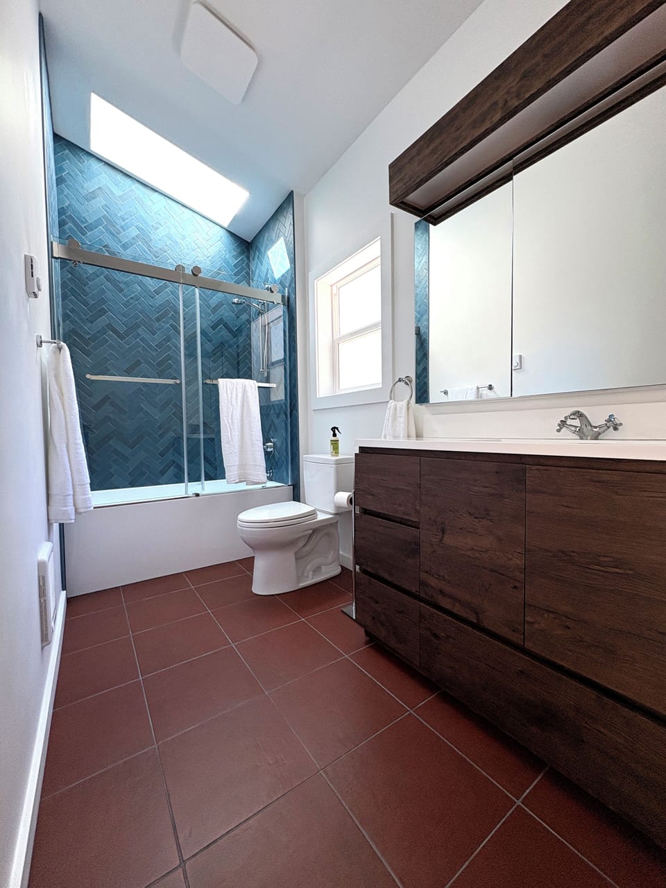 Bathroom with skylight