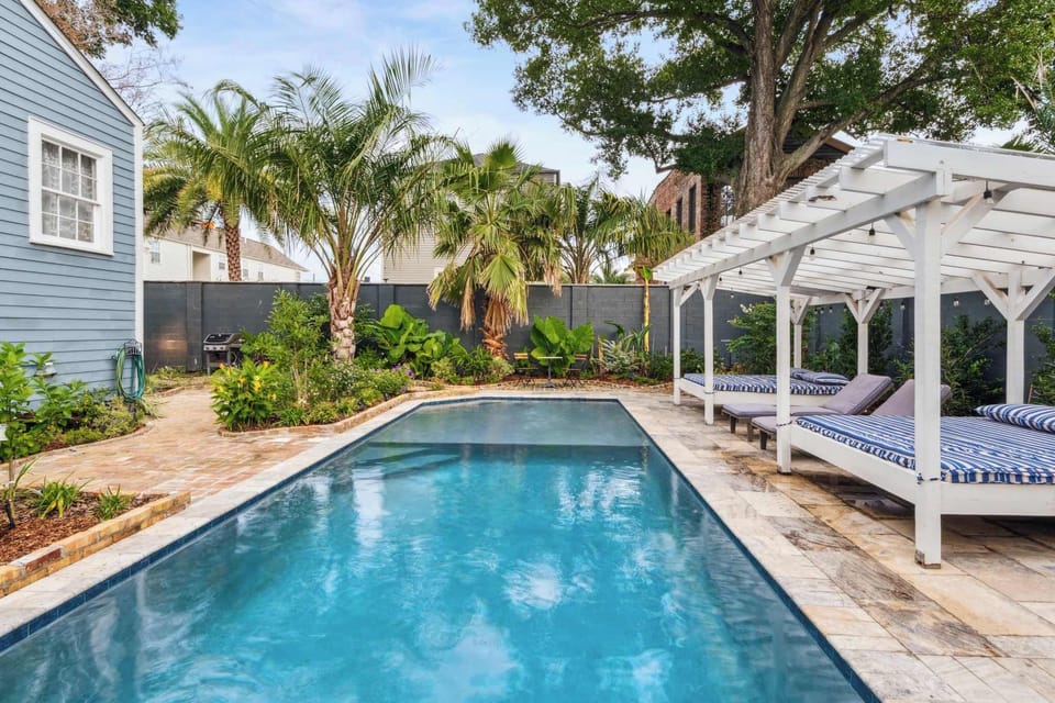 Huge Private Pool and Hot Tub with Shaded DayBeds, and Natural Gas Grill. 
Pool Heated Cold Months Only
Hot Tub Heated Year Round