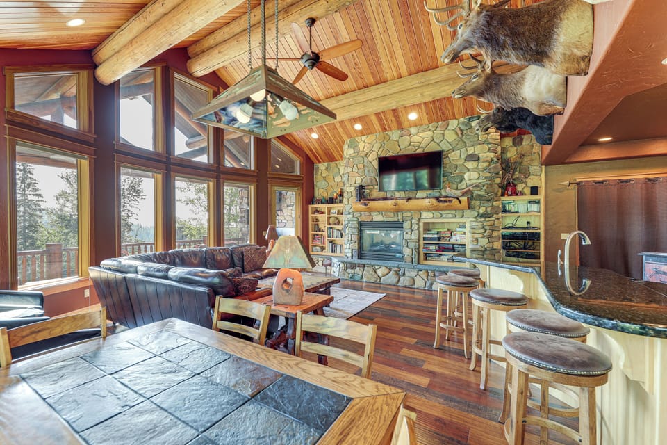 Great Room | Main Floor | Electric Fireplace | Board Games