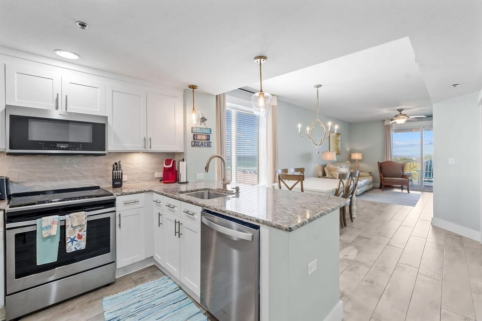 Gulf Views from Kitchen
