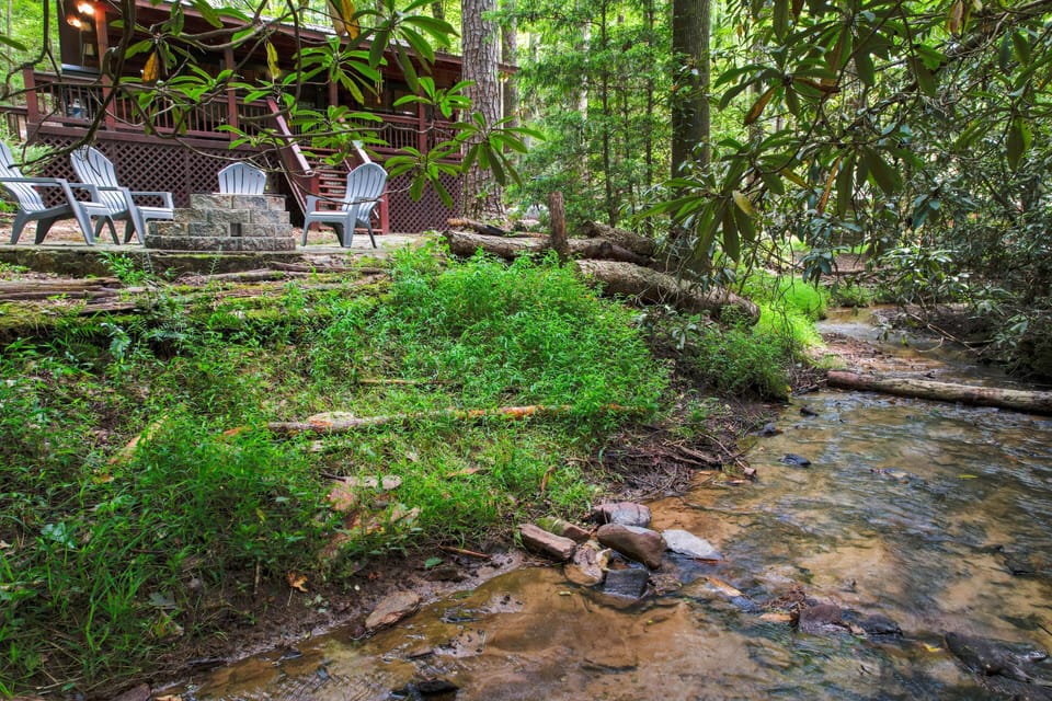Creekside fire pit