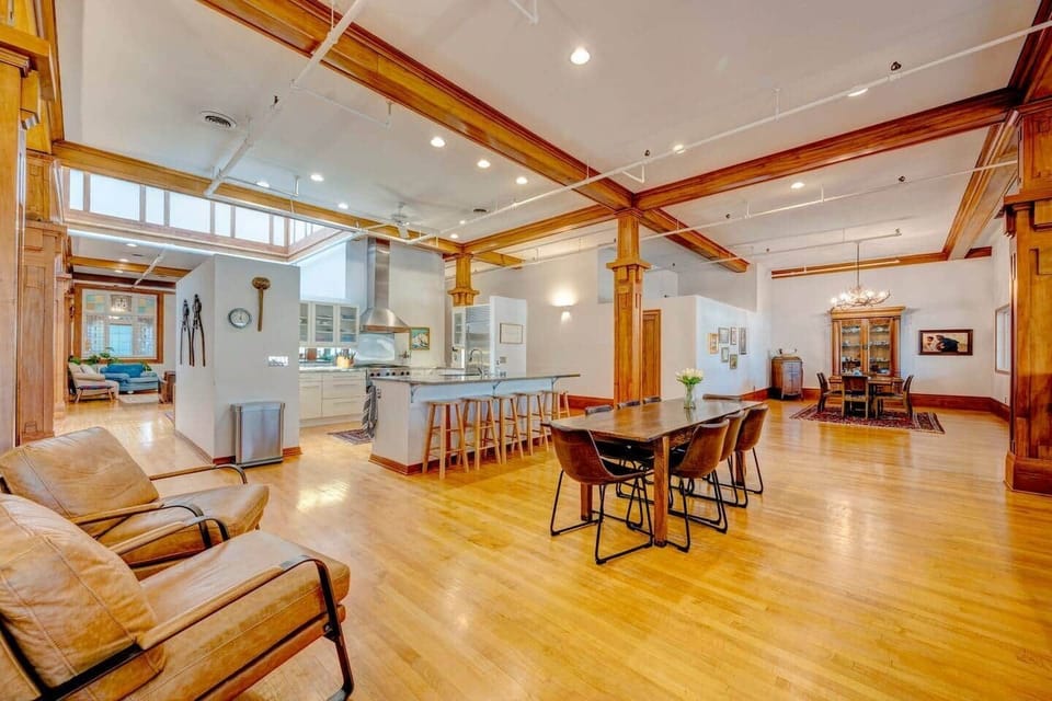 Within steps of the chef's kitchen, multiple dining spaces offer versatility and charm. Perfect for hosting a large family meal or accommodating couples traveling together, these inviting area ensure everyone can gather comfortably to share memories.