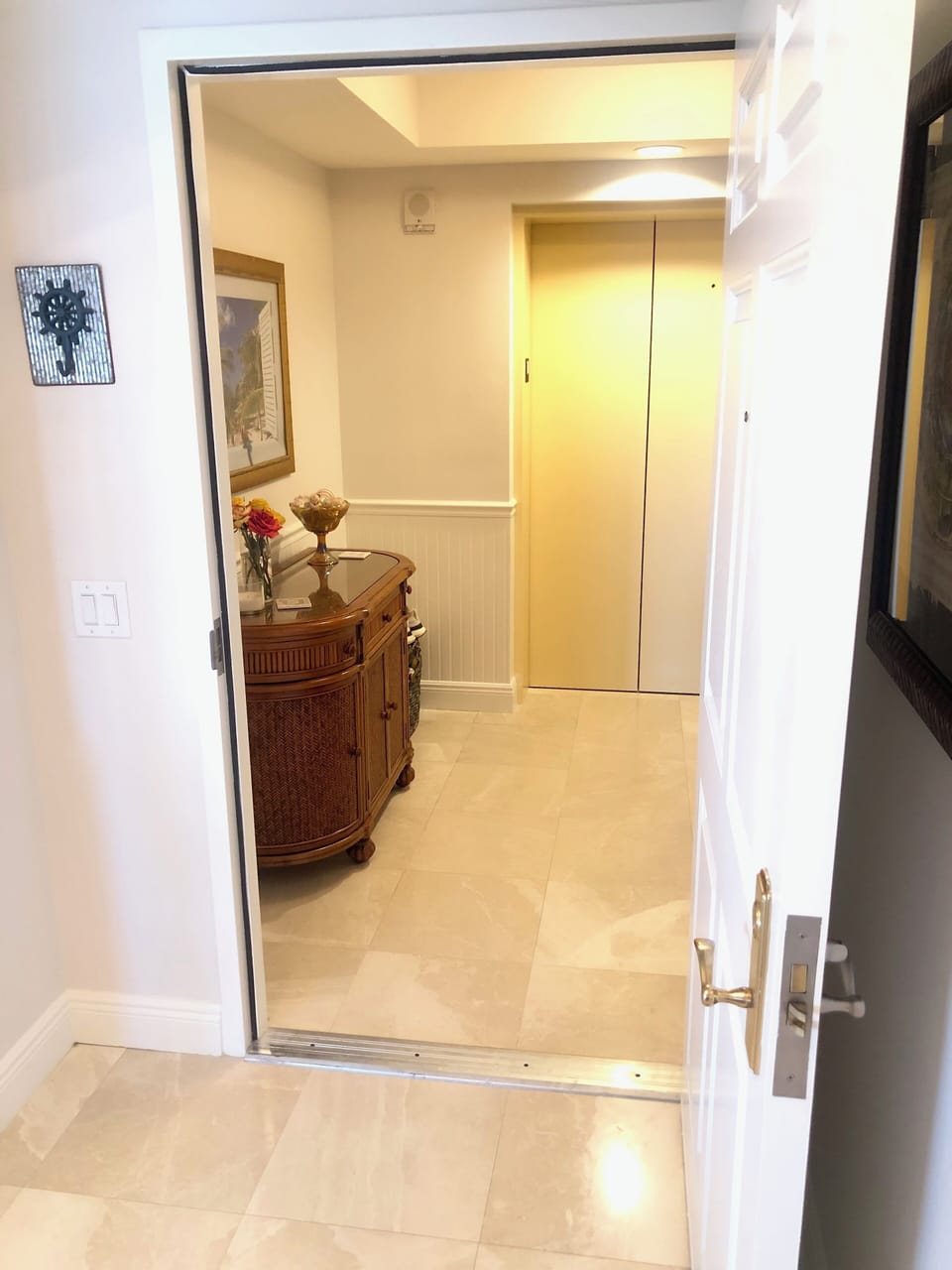 Private elevator and foyer!