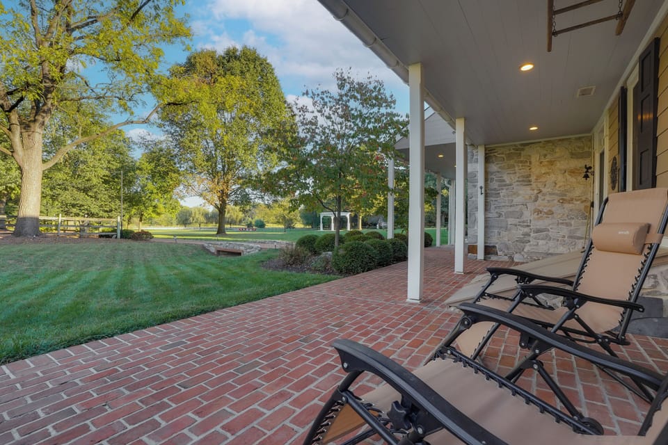 Your front porch overlooks a beautiful view!