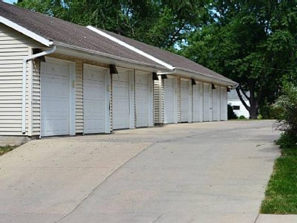 Single garage to use with garage door opener.