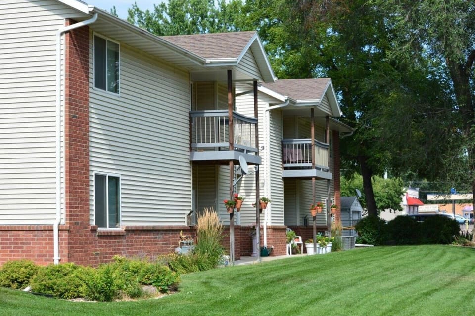 View of the apartment complex.