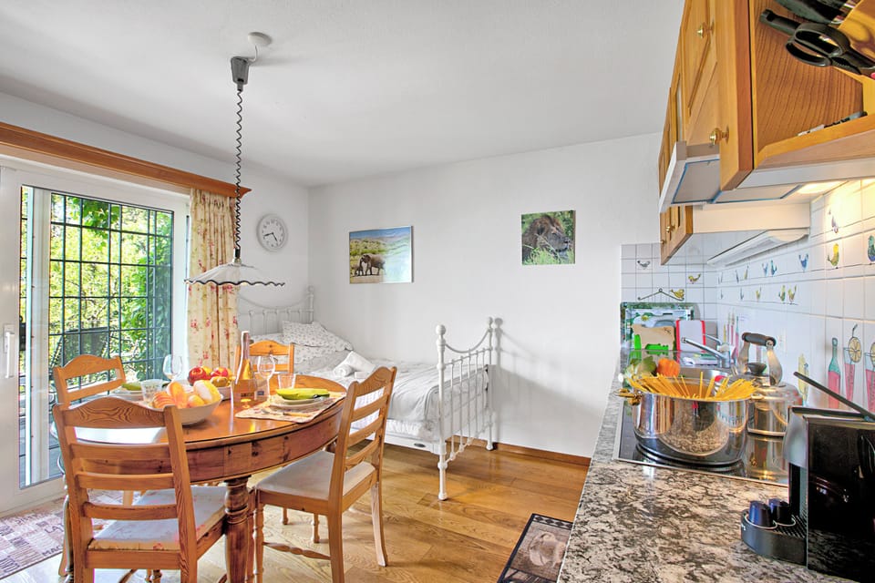 Kitchen and dining area