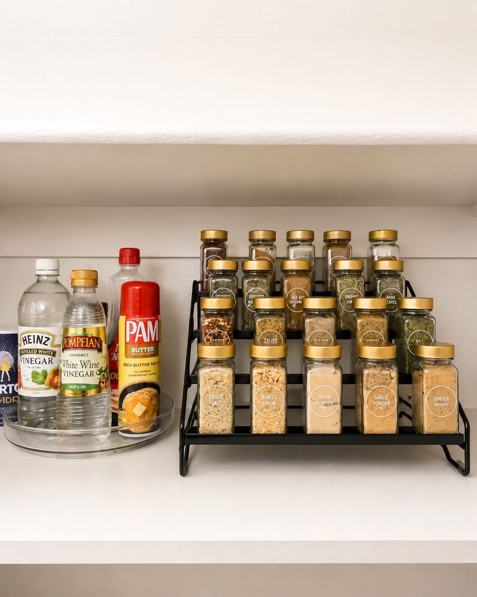 Elevate every meal with our carefully curated spice collection, giving you the essential seasonings to cook with confidence from the moment you arrive.