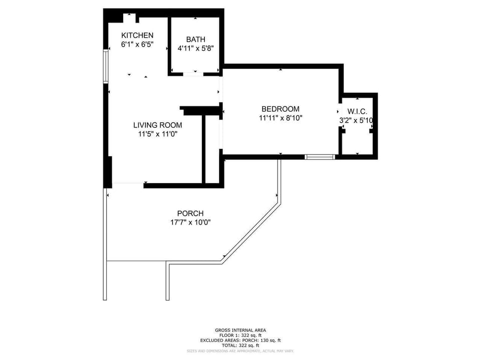 Simple, functional layout designed for a comfortable stay.