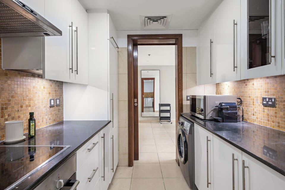 Streamlined kitchen designed for easy cooking