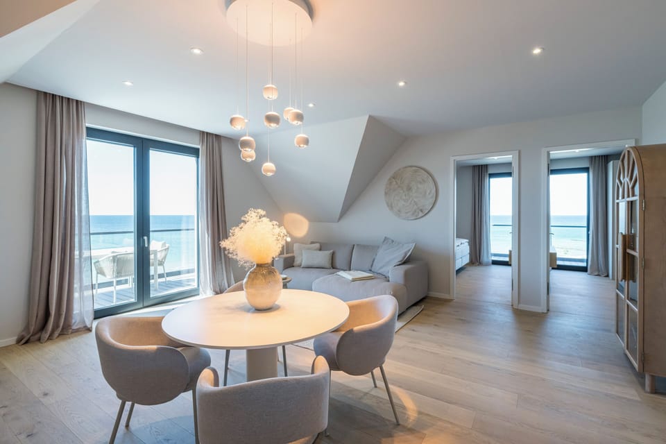 Bright Living Area with Sea View