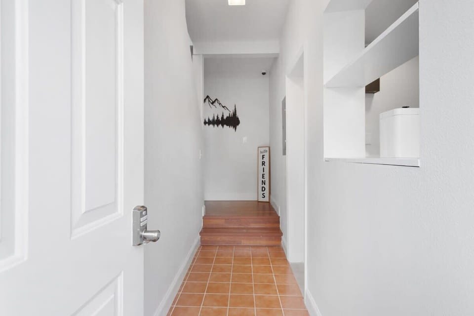 Hallway entrance to laundry area