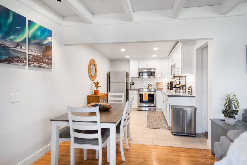 Dining area and kitchen