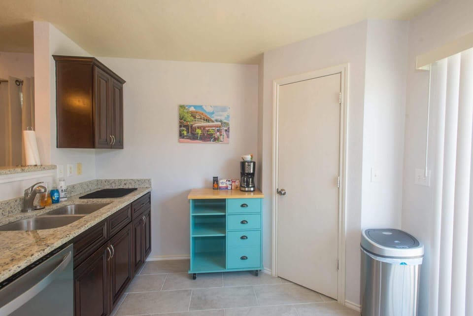 The inviting kitchen offers ample space & every home comfort​