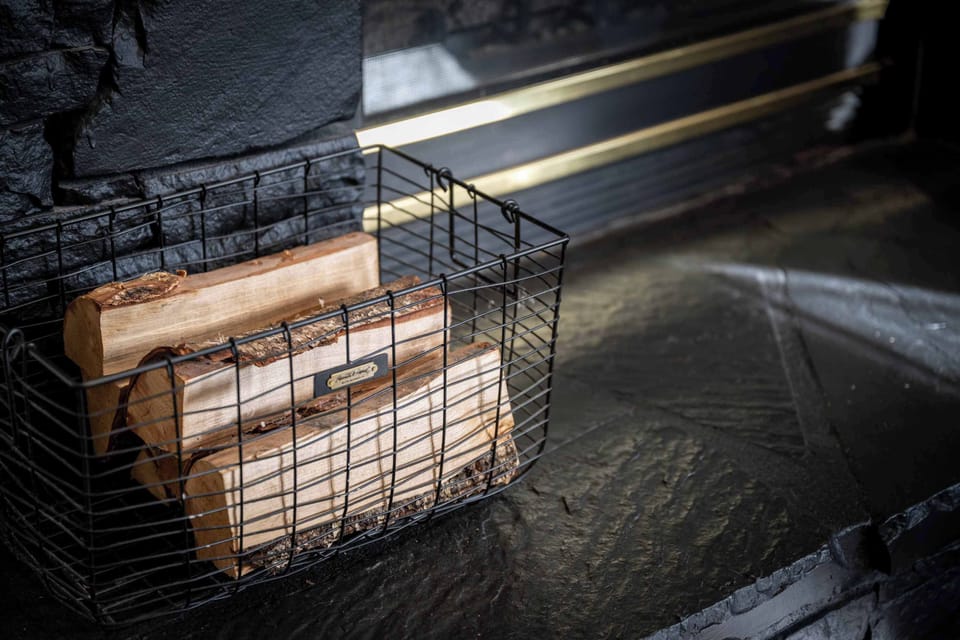 Stacked firewood, ready for a cozy fire