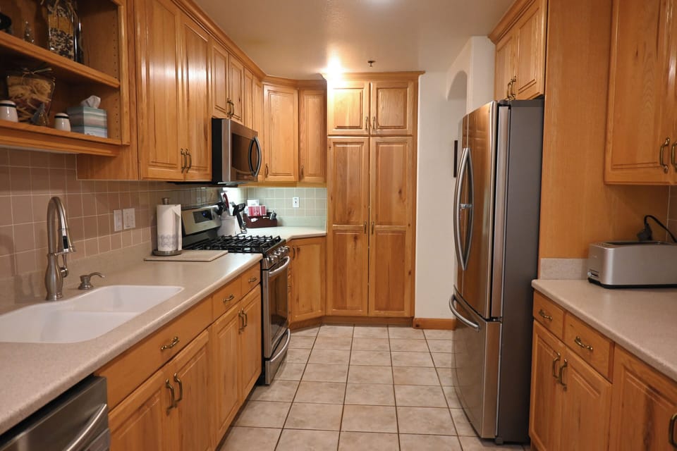 Spacious kitchen with plenty of prep space