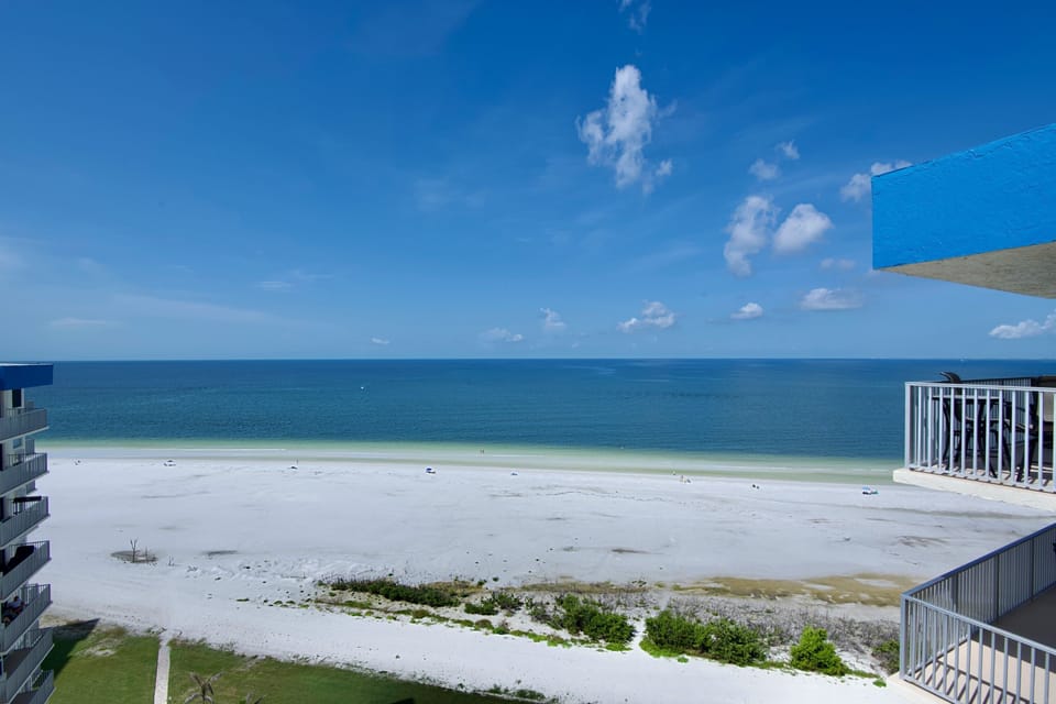 Views of the beach from your unit.