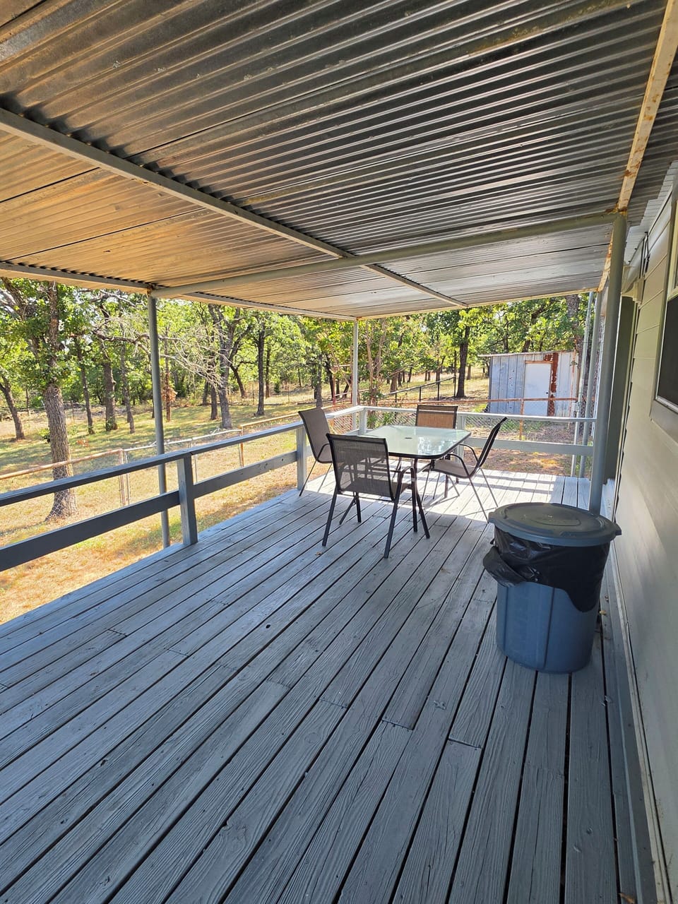 Covered back porch