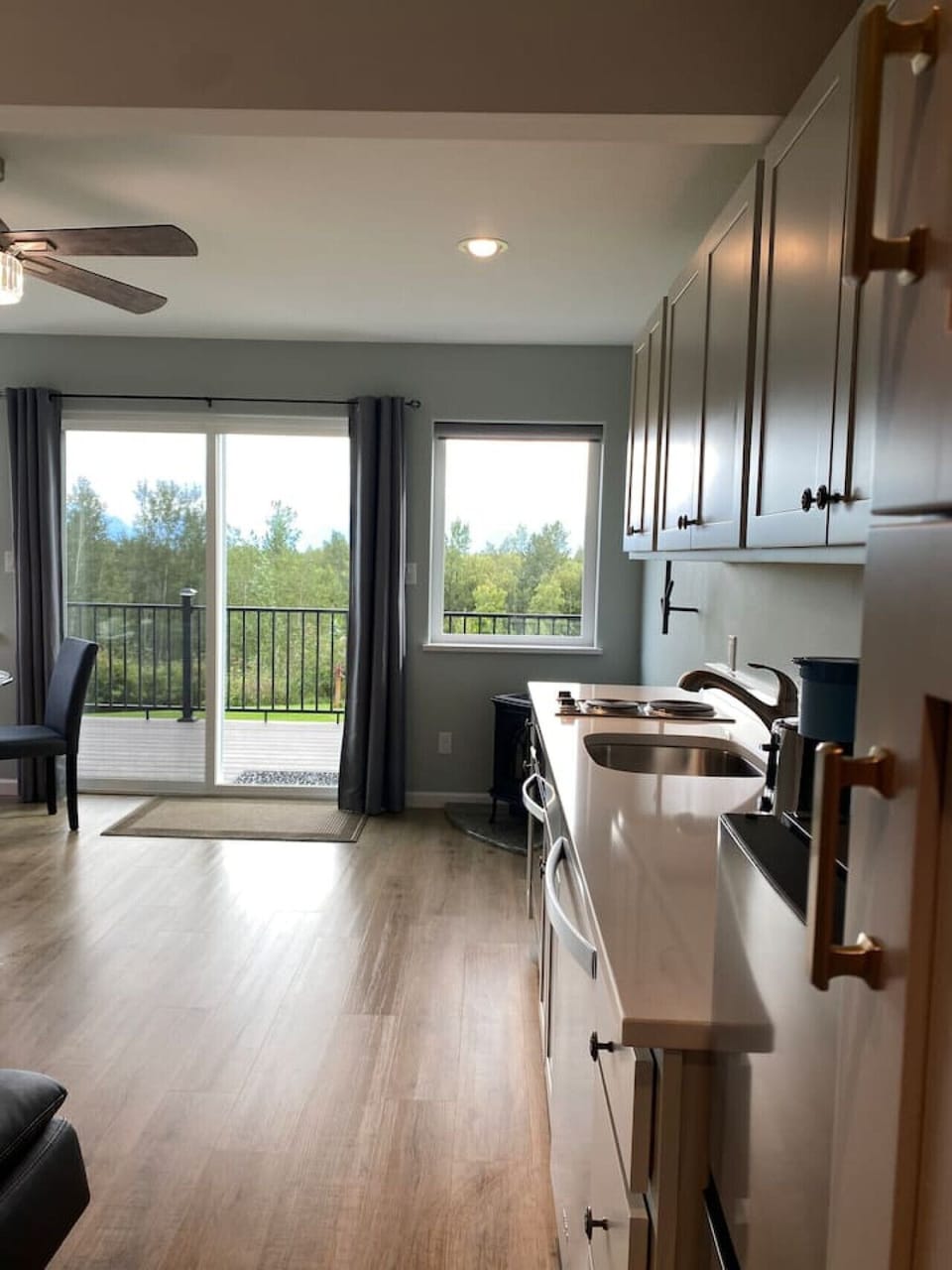 Kitchen, Deck View