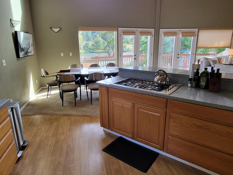 A great view from the kitchen too