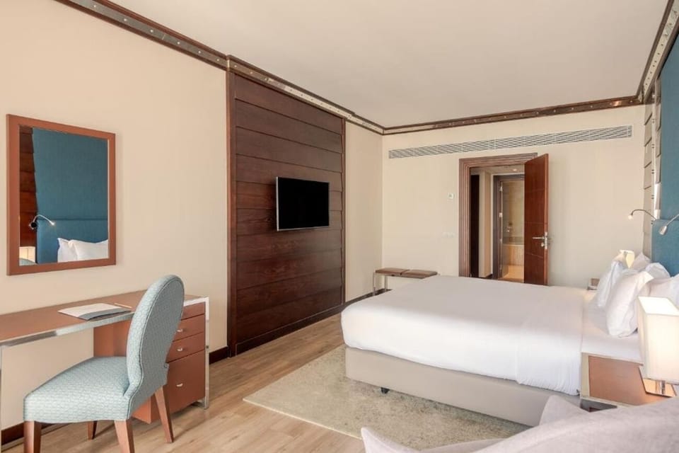 Settle in and enjoy a calming room with modern comforts.