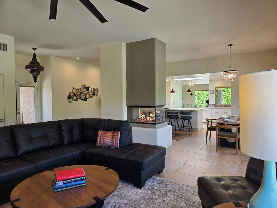 Wonderful open floor plan with separate yet connected spaces.