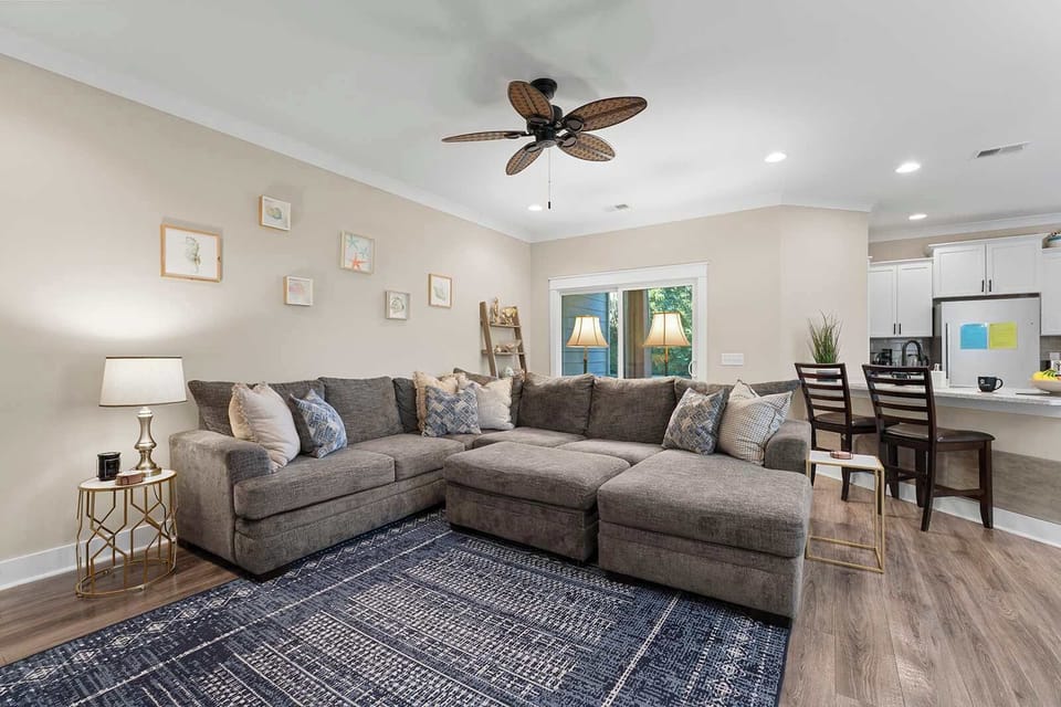Large sectional sofa in first floor living room