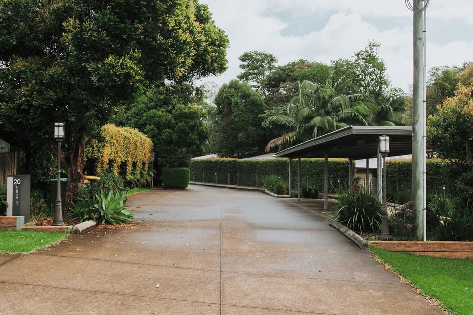 Entry of property and carport
