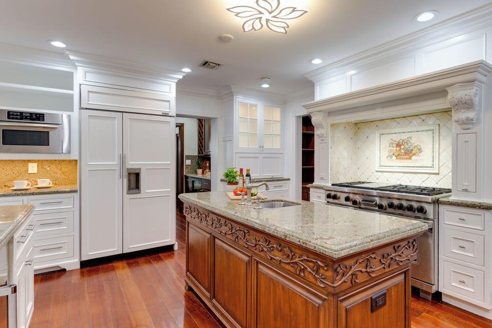 Spacious kitchen.