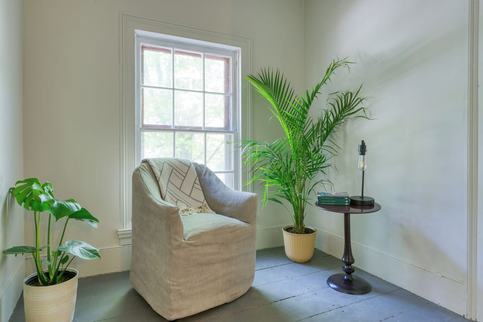 Reading nook.