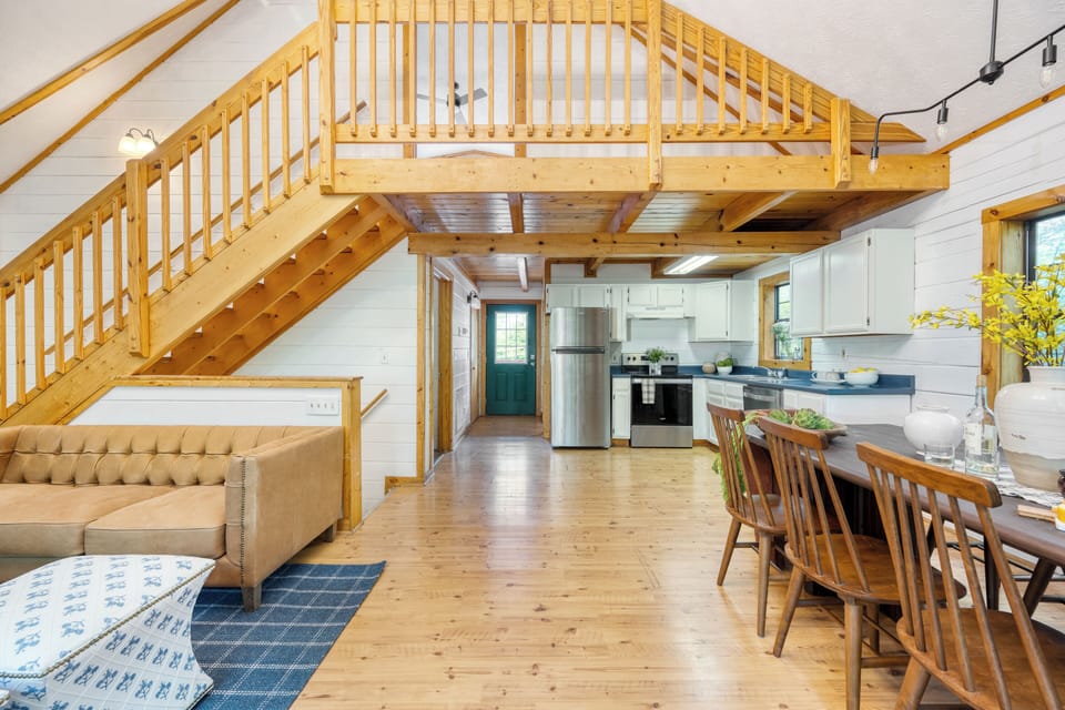 Vaulted ceilings.