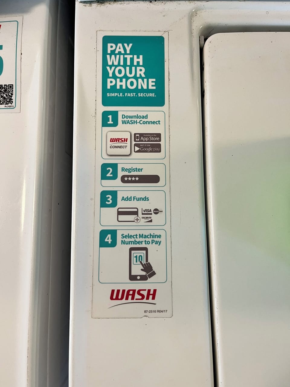 On-site laundry room with multiple washers, dryers, and folding space