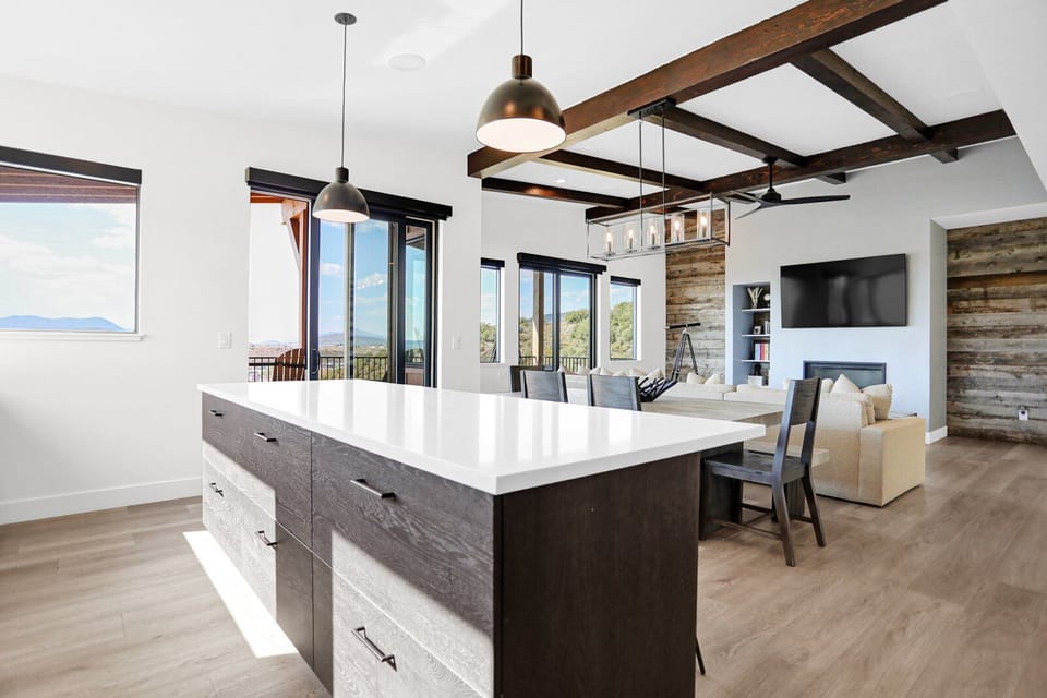 Kitchen and Living Area