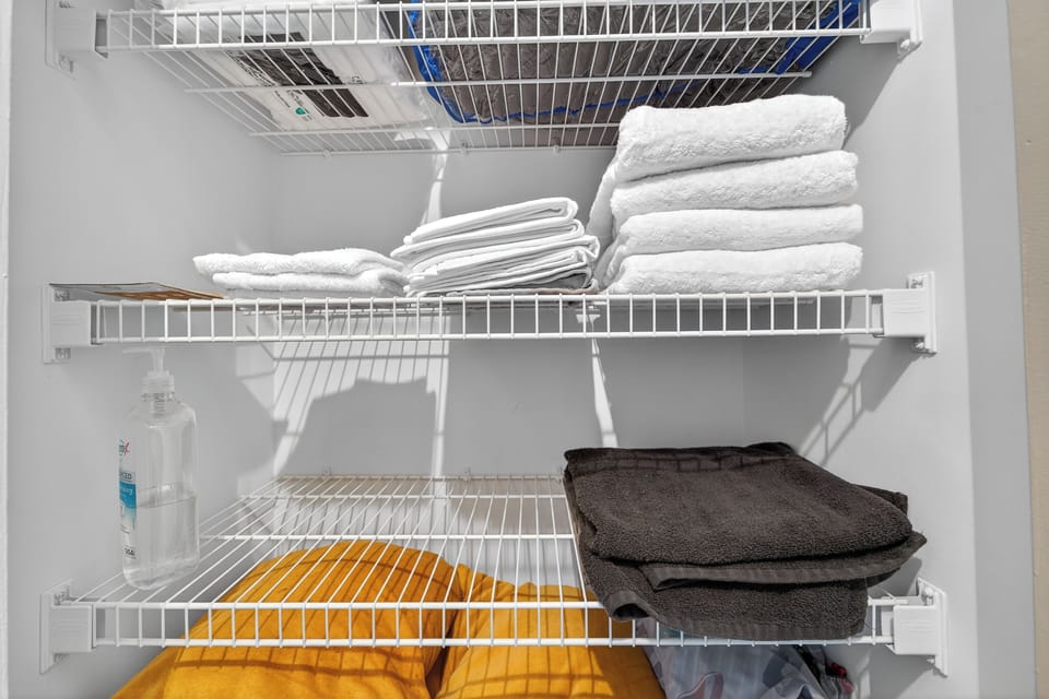 Upstairs linen closet