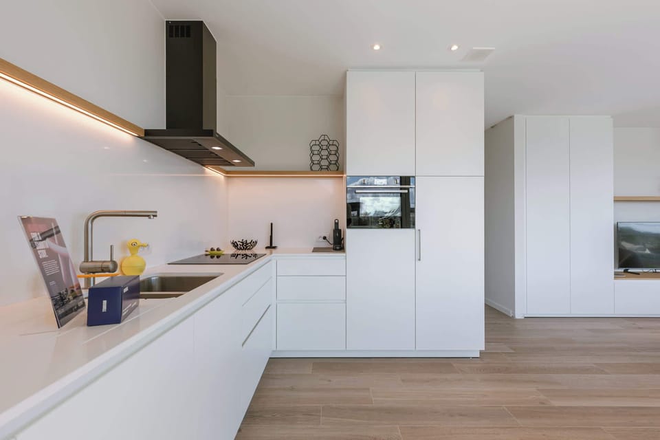 Contemporary kitchen with appliances