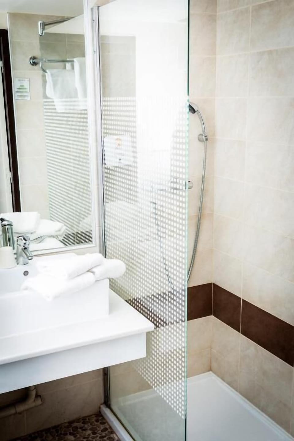 Shower and bath tub